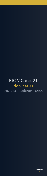 RIC V Carus 21 — CANOA