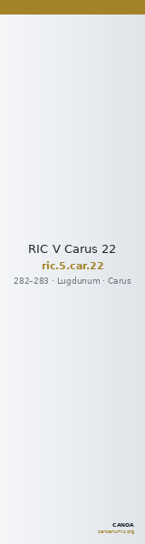 RIC V Carus 22 — CANOA