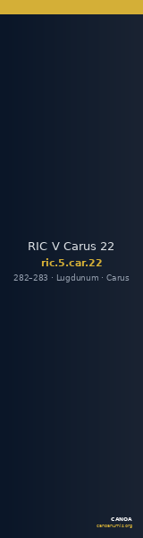 RIC V Carus 22 — CANOA