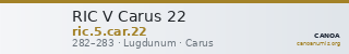 RIC V Carus 22 — CANOA