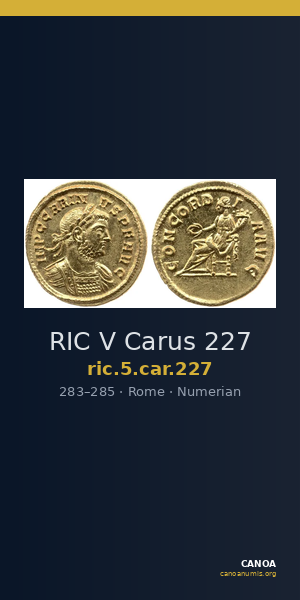 RIC V Carus 227 — CANOA