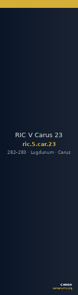 RIC V Carus 23 — CANOA