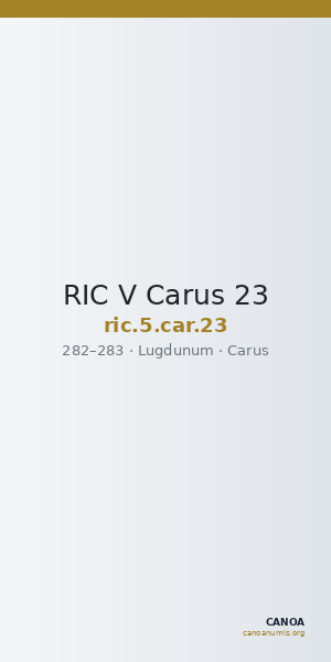 RIC V Carus 23 — CANOA