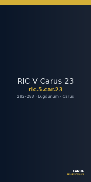 RIC V Carus 23 — CANOA