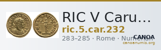 RIC V Carus 232 — CANOA