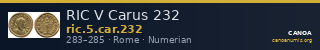 RIC V Carus 232 — CANOA