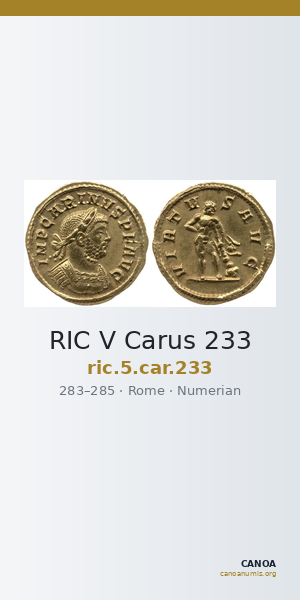 RIC V Carus 233 — CANOA