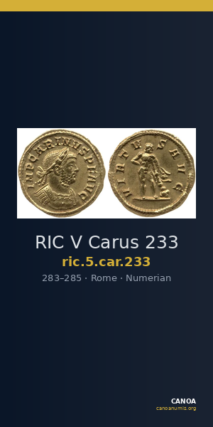RIC V Carus 233 — CANOA