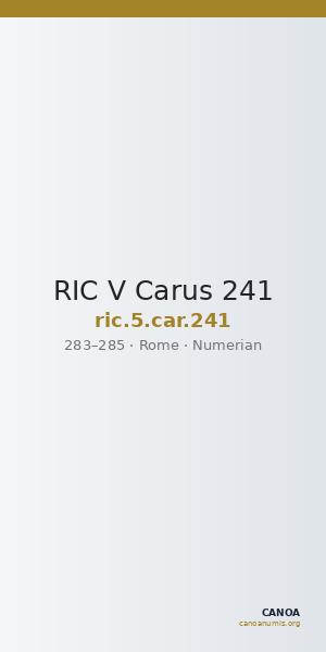 RIC V Carus 241 — CANOA