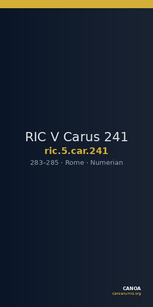 RIC V Carus 241 — CANOA