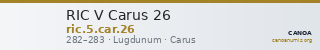 RIC V Carus 26 — CANOA