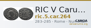 RIC V Carus 264 — CANOA
