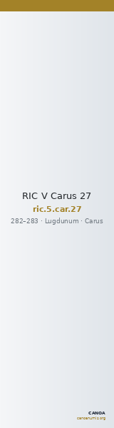 RIC V Carus 27 — CANOA