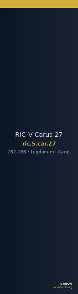 RIC V Carus 27 — CANOA
