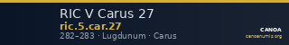 RIC V Carus 27 — CANOA