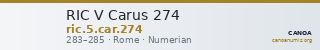 RIC V Carus 274 — CANOA