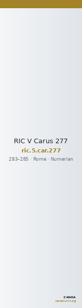 RIC V Carus 277 — CANOA