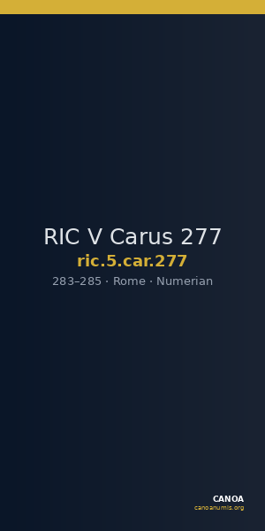 RIC V Carus 277 — CANOA