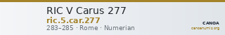 RIC V Carus 277 — CANOA