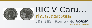 RIC V Carus 286 — CANOA