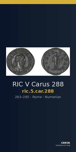 RIC V Carus 288 — CANOA