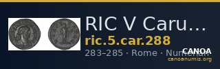 RIC V Carus 288 — CANOA