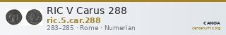RIC V Carus 288 — CANOA