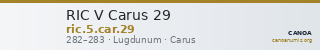 RIC V Carus 29 — CANOA
