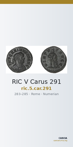 RIC V Carus 291 — CANOA