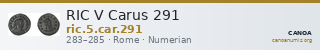 RIC V Carus 291 — CANOA