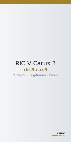 RIC V Carus 3 — CANOA