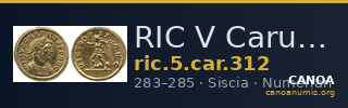 RIC V Carus 312 — CANOA