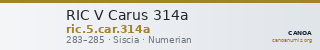 RIC V Carus 314a — CANOA