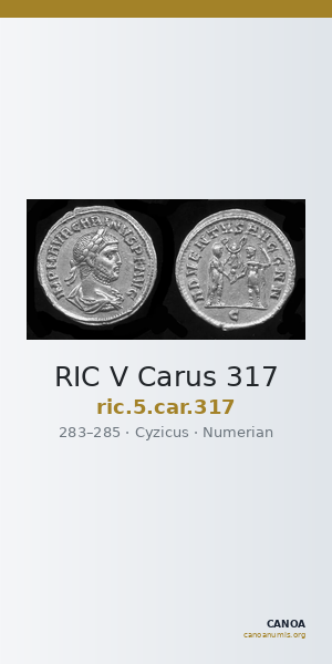 RIC V Carus 317 — CANOA