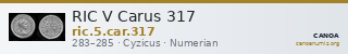 RIC V Carus 317 — CANOA