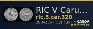 RIC V Carus 320 — CANOA