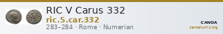 RIC V Carus 332 — CANOA