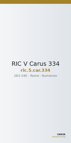 RIC V Carus 334 — CANOA