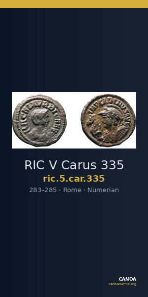 RIC V Carus 335 — CANOA