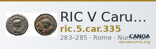 RIC V Carus 335 — CANOA