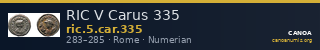 RIC V Carus 335 — CANOA