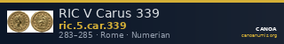 RIC V Carus 339 — CANOA