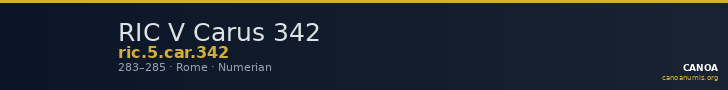RIC V Carus 342 — CANOA