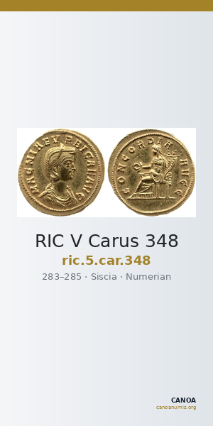 RIC V Carus 348 — CANOA
