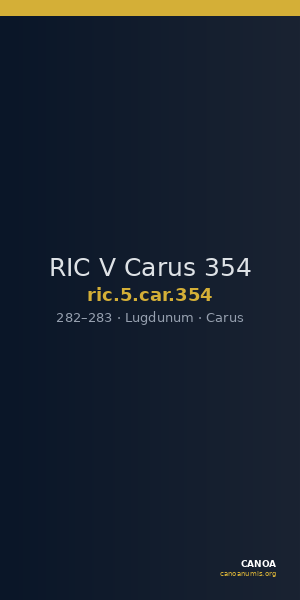 RIC V Carus 354 — CANOA