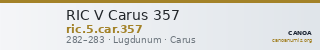 RIC V Carus 357 — CANOA