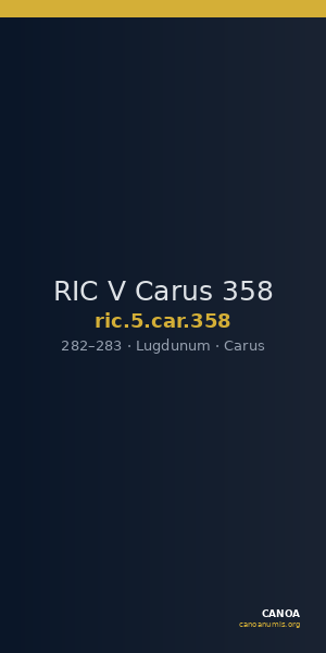 RIC V Carus 358 — CANOA