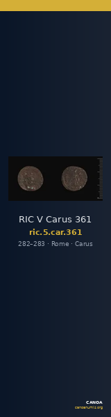 RIC V Carus 361 — CANOA