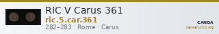 RIC V Carus 361 — CANOA