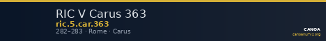 RIC V Carus 363 — CANOA